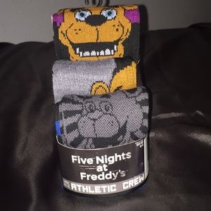 🐝🐝NWT Five Nights at Freddy's 3 Pack men's socks